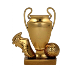 Figurina fotbal cu minge si trofeu plastic B326/B