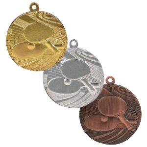 Medalie tenis de masa metal MMC1840/G/S/B