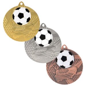 Medalie minge de fotbal metal MMC6950/G/S/B