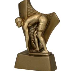 Figurina inotator personalizata aurie