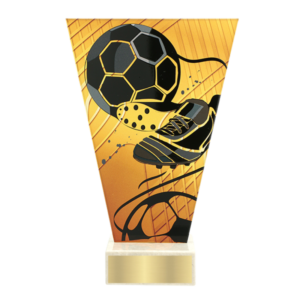 Trofeu din sticlă personalizat fotbal
