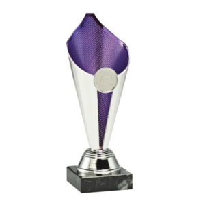 Trofeu personalizat mov